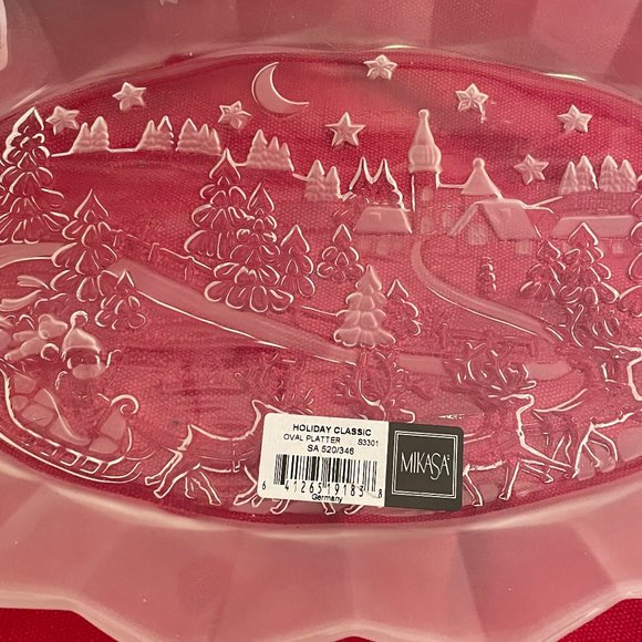 Mikasa Holiday Classics Oval Platter 11 3/4” New without Box - Picture 4 of 4